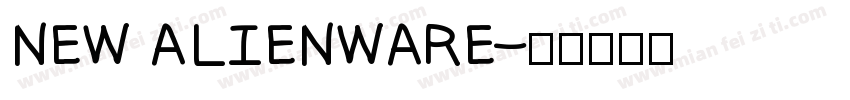 NEW ALIENWARE字体转换